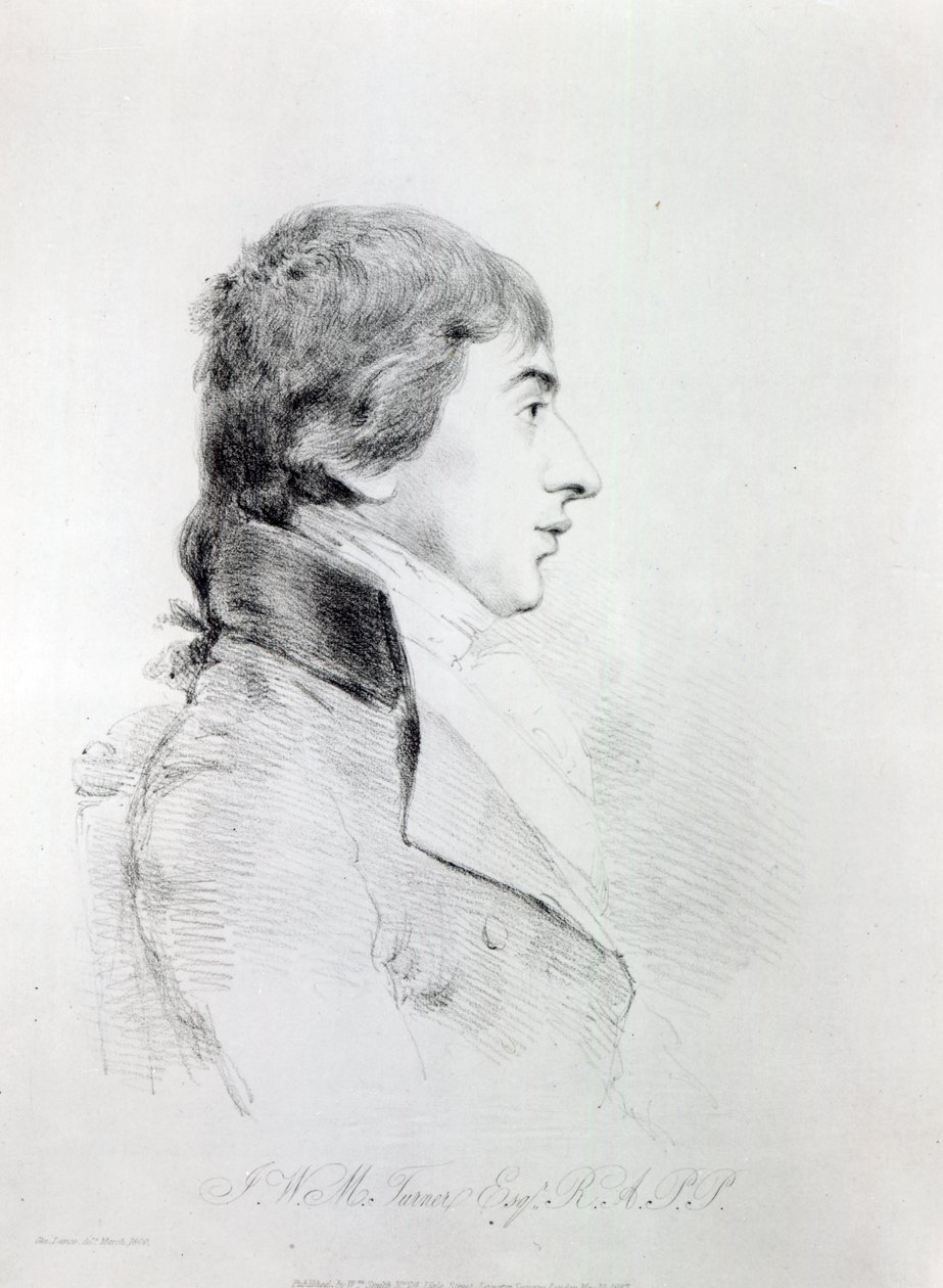 Joseph Mallord William Turner R.A, grabado por William Daniell, 1827 de George Dance