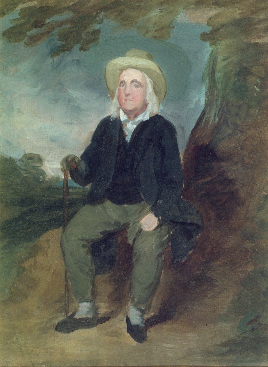 Jeremy Bentham en un paisaje imaginario, 1835 de George Frederick Watts