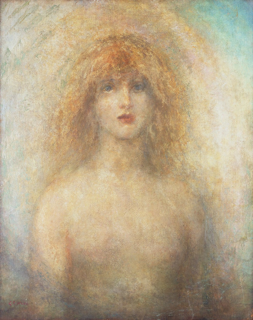 Uldra, El Espíritu Escandinavo del Arco Iris en la Cascada, 1884 de George Frederick Watts