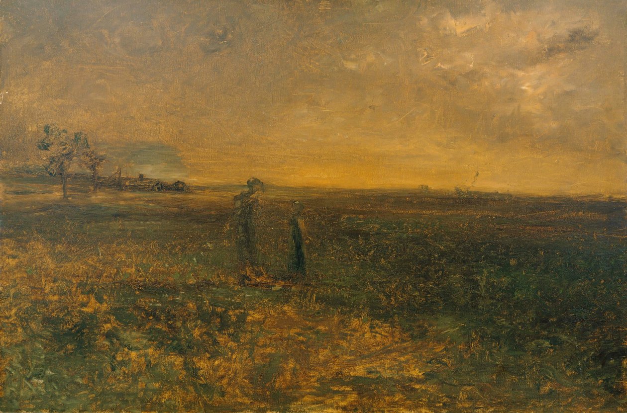 Crepúsculo en la pradera de George Fuller