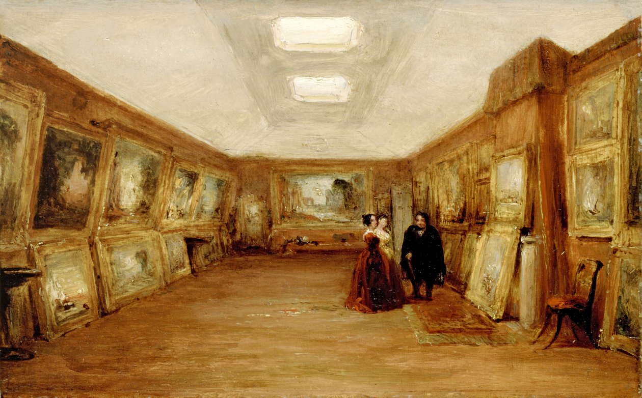 Interior de la Galería de Turner, siglo XIX de George Jones