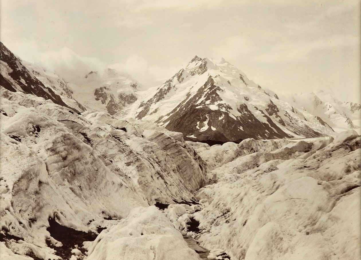 Monte De La Beche desde el glaciar Tasman de George Moodie