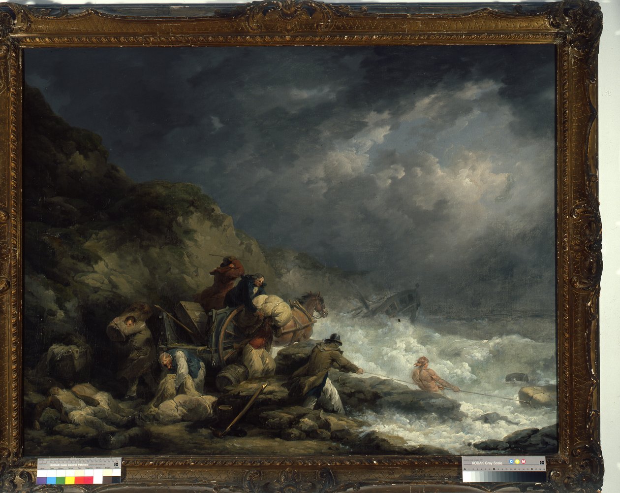 Los Naufragadores de George Morland