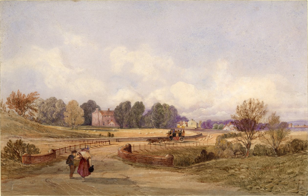 El camino de la diligencia (Northumberland) de George Richardson
