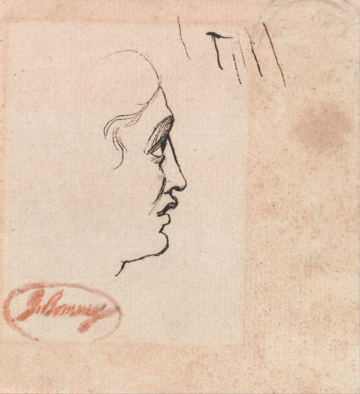 Cabeza de un joven de George Romney