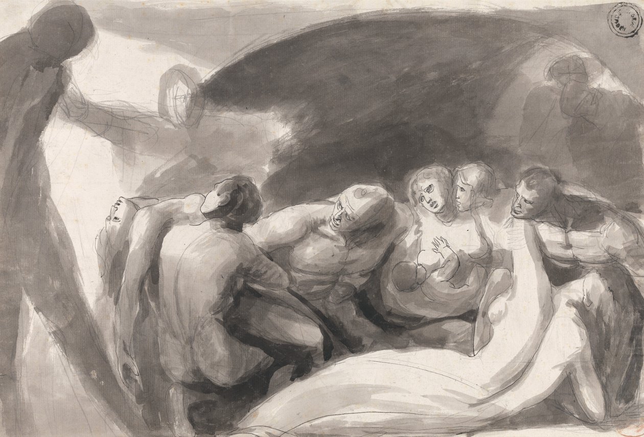 Howard visitando una prisión de George Romney