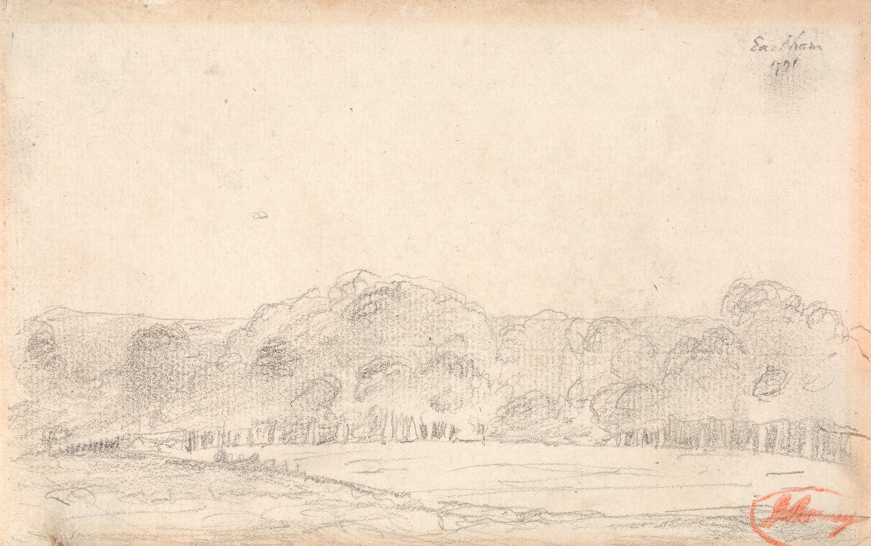 Paisaje, posiblemente Eartham de George Romney