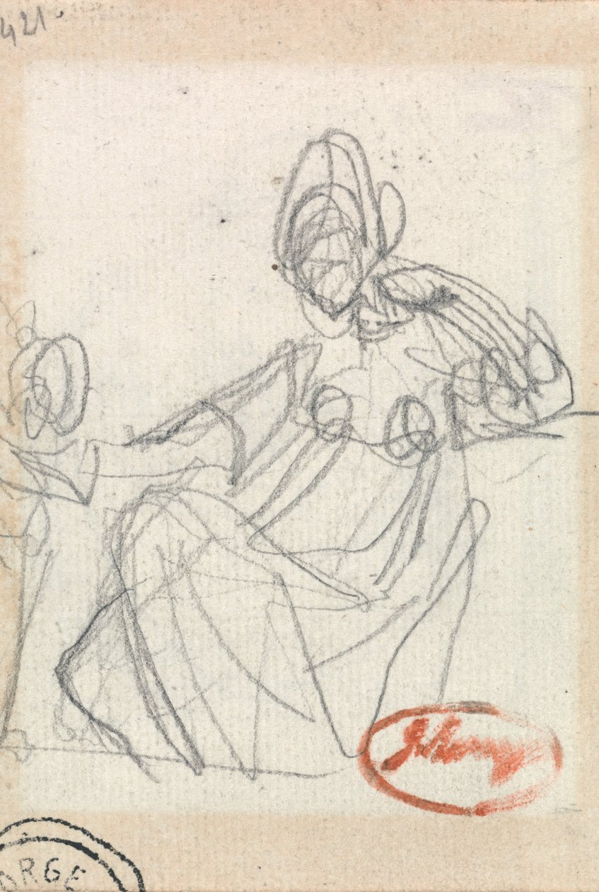 Mujer sentada y niño de George Romney