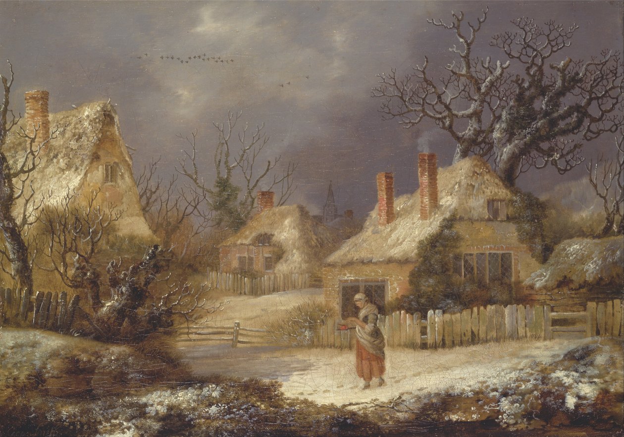 Un Paisaje Invernal de George Smith