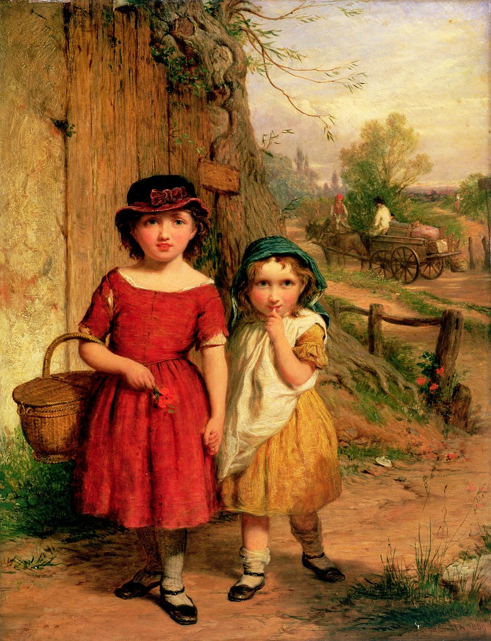 Pequeños aldeanos, 1869 de George Smith