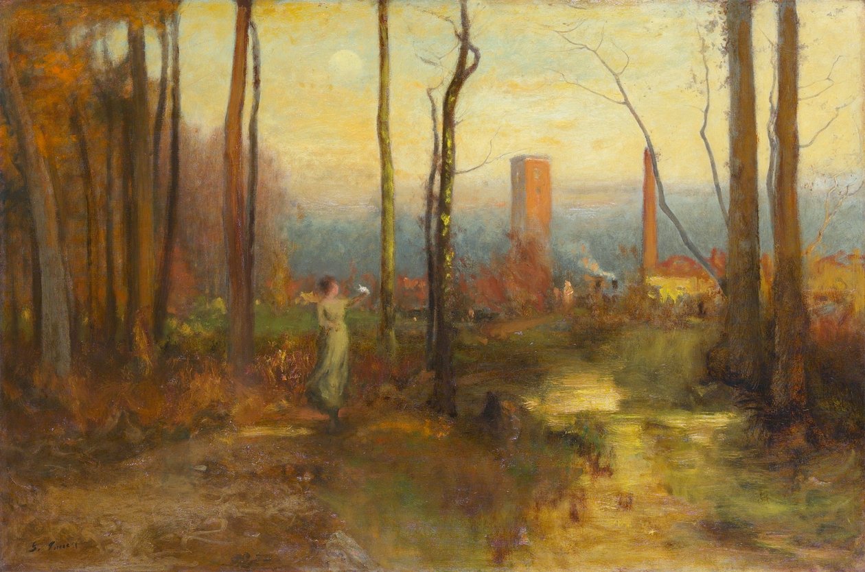 El arroyo del molino, Montclair, Nueva Jersey, c.1888 de George Inness