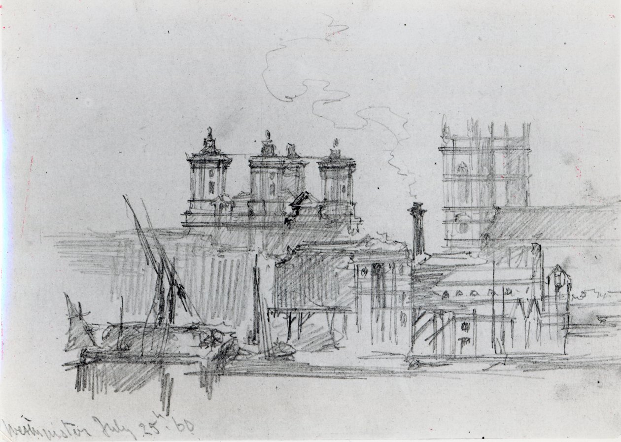 Boceto de Westminster, 1860 de George Snr Scharf