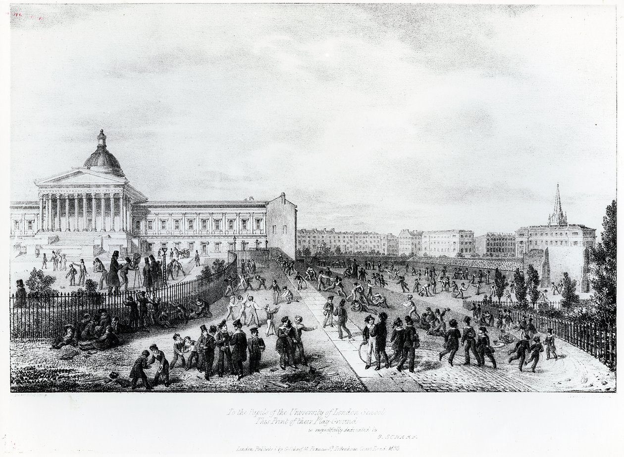 University College School, Londres, 1835 de George Snr Scharf
