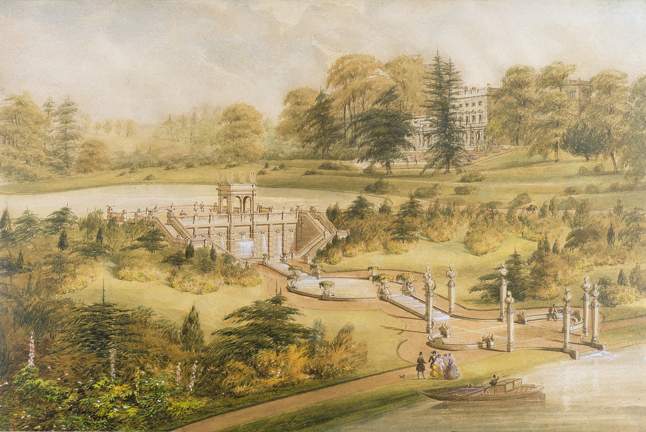 Diseño para Cowley Manor, c.1860 de George Somers Clarke