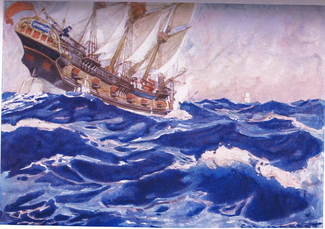Un barco acercándose a nosotros de George Washington Lambert