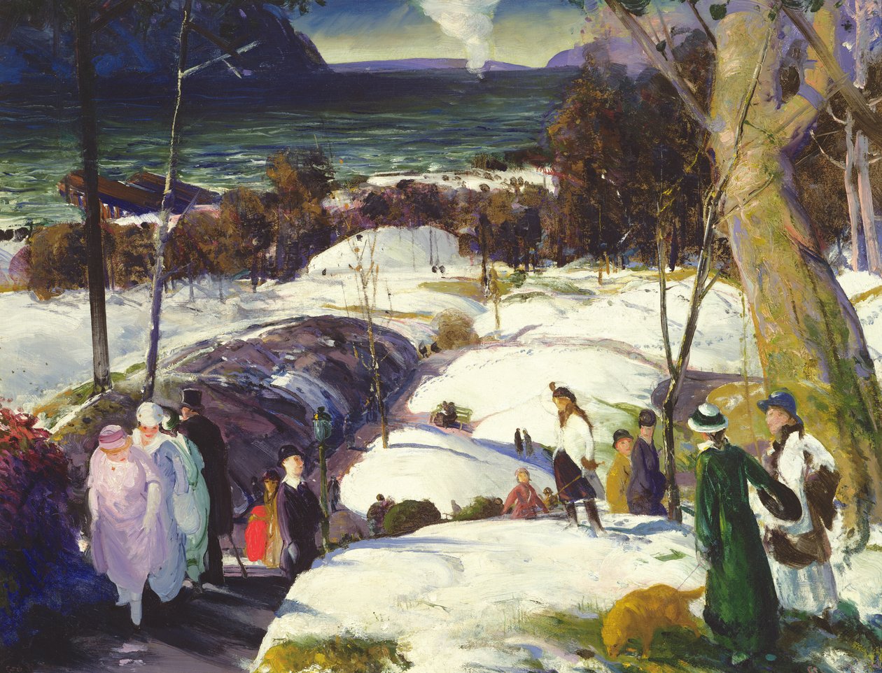 Nieve de Pascua, 1915 de George Wesley Bellows