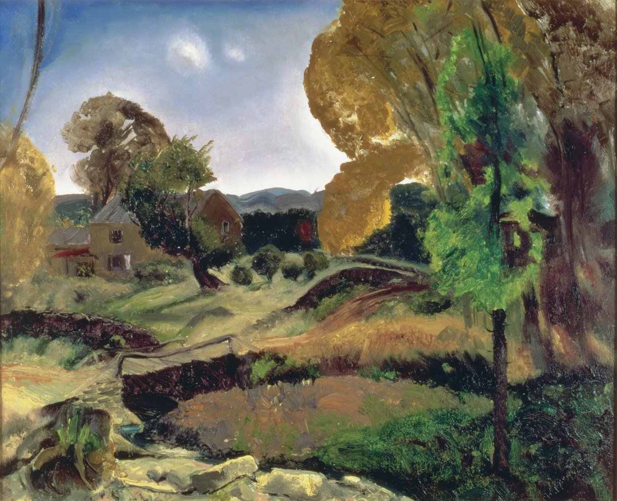 Pequeño puente, Woodstock, 1920 de George Wesley Bellows