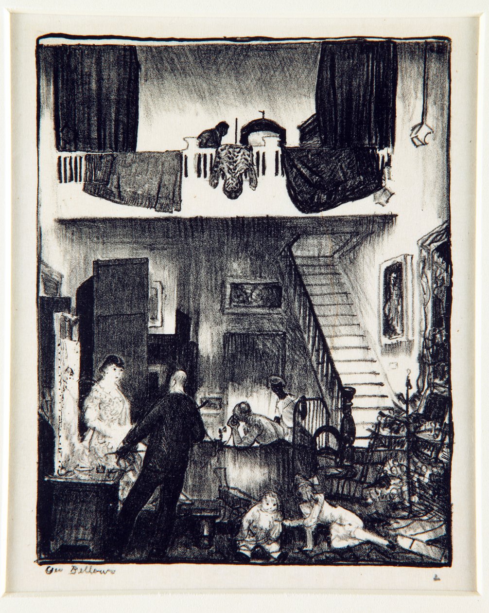 El estudio, Navidad 1916 de George Wesley Bellows