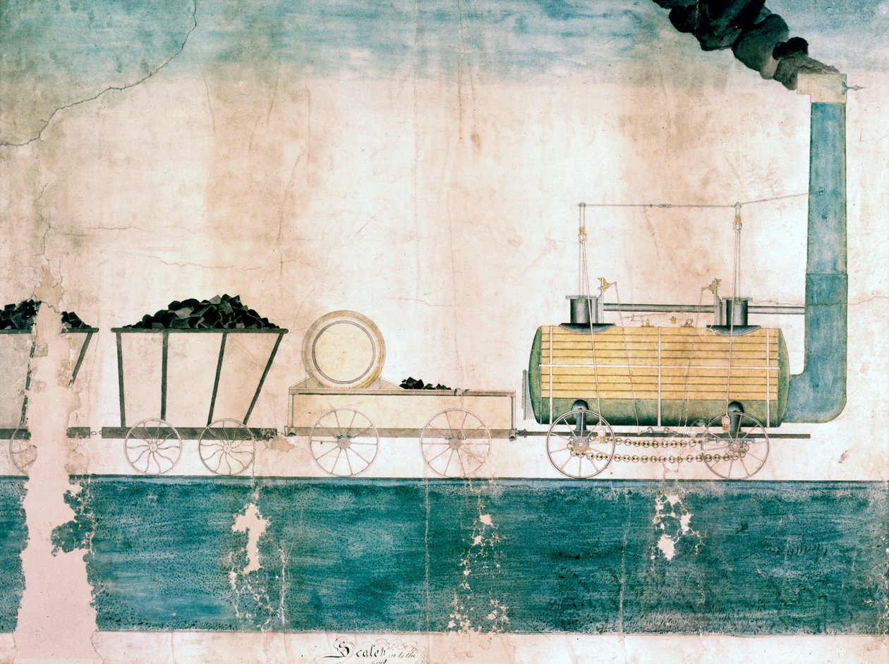 Locomotora Killingworth, c.1815 de George attr. to Stephenson