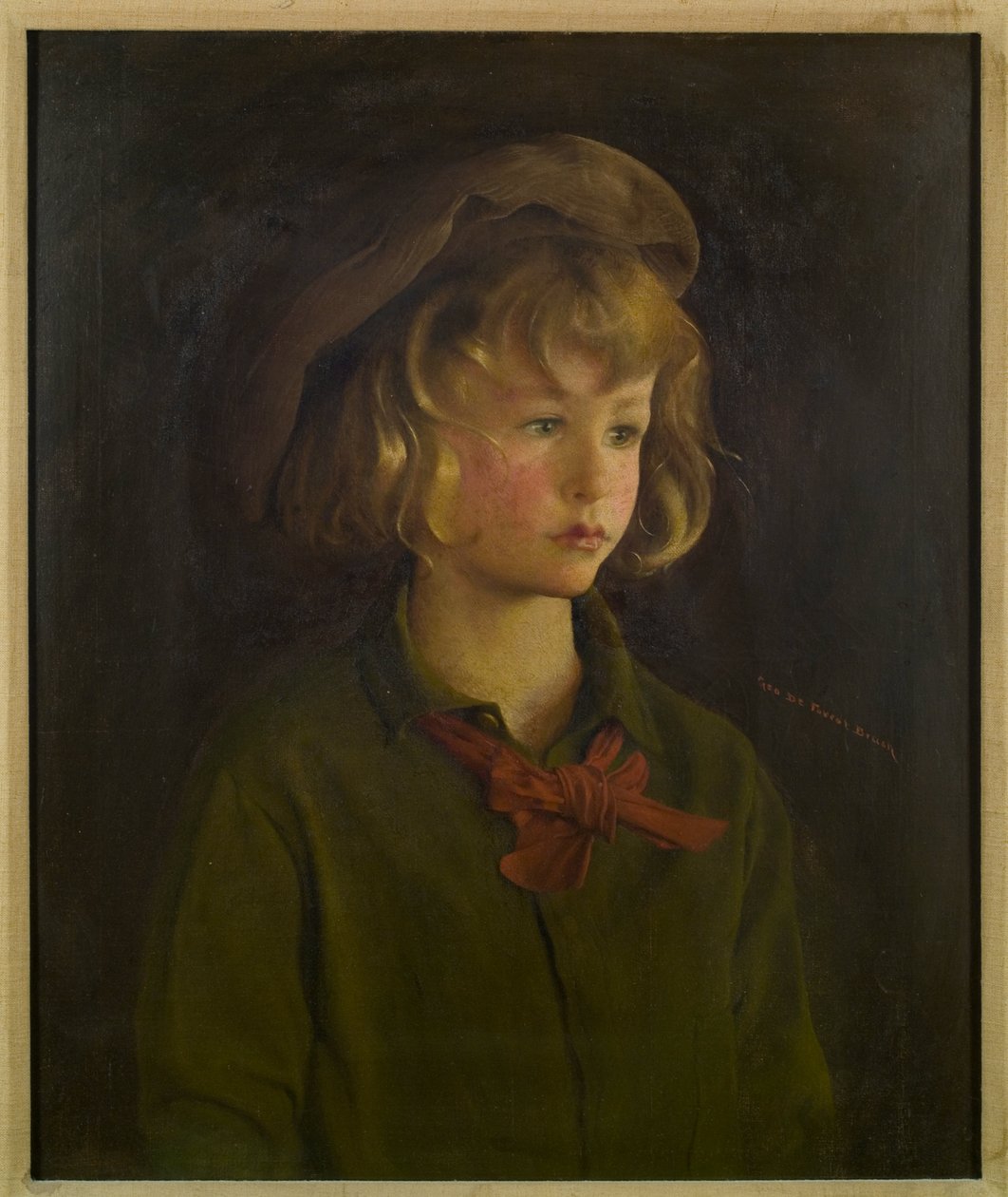 Cabeza de niño de George de Forest Brush or Brusch