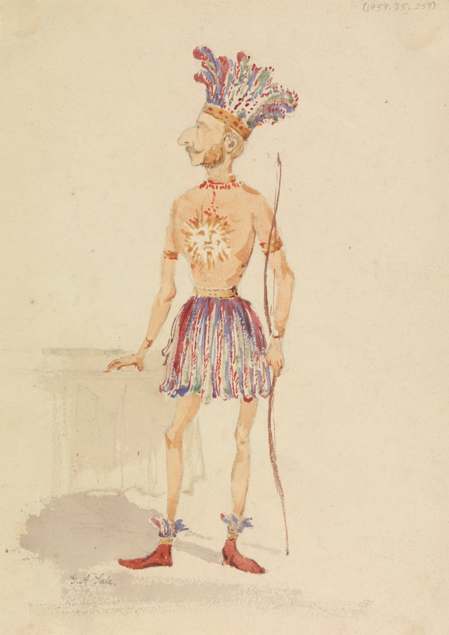 Inglés disfrazado de Inca de George Augustus Sala