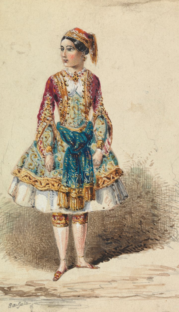 Chica con traje de Oriente Próximo de George Augustus Sala