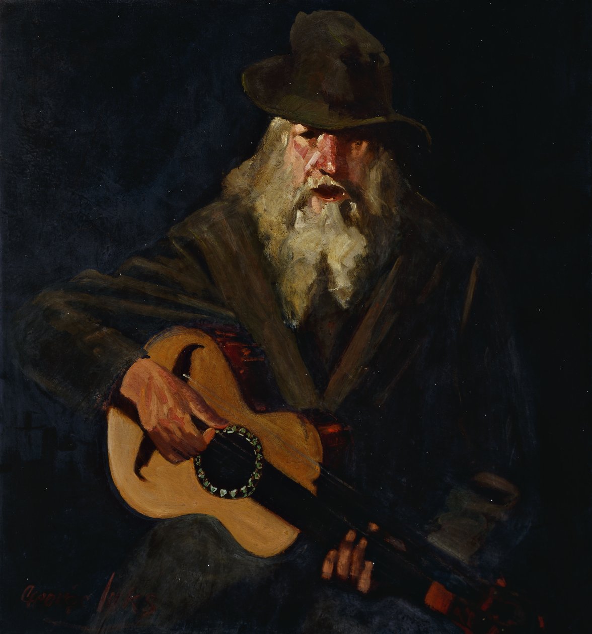 El músico vagabundo de George Benjamin Luks