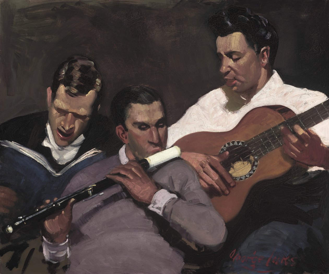 Tres sargentos superiores de George Benjamin Luks