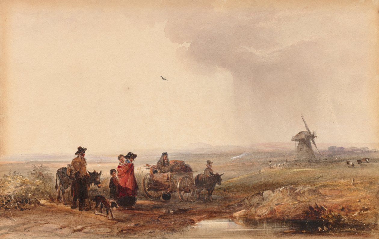 Campamento gitano, Holanda, siglo XIX de George Bryant Campion