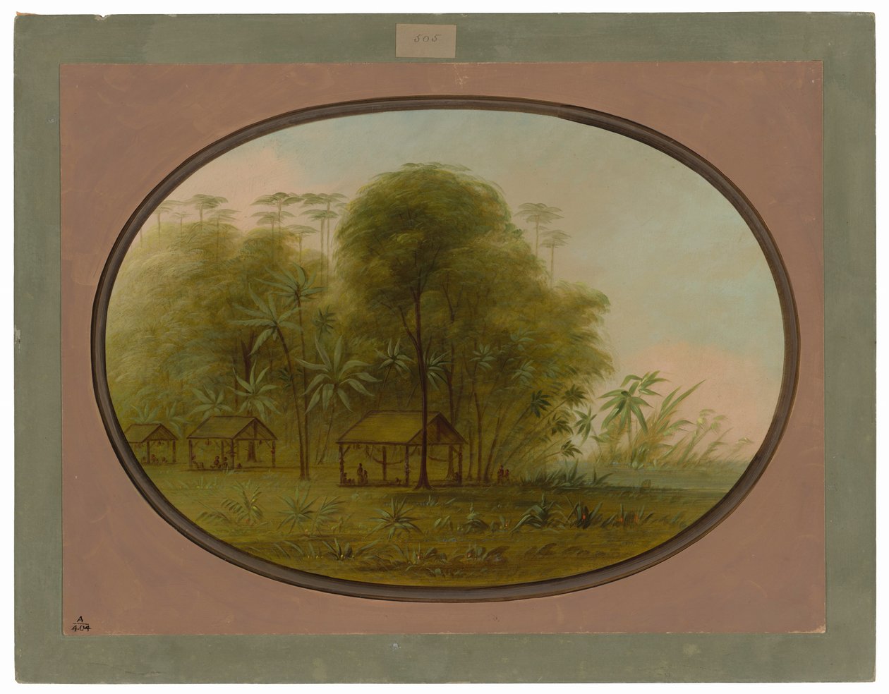 Aldea Arowak de George Catlin
