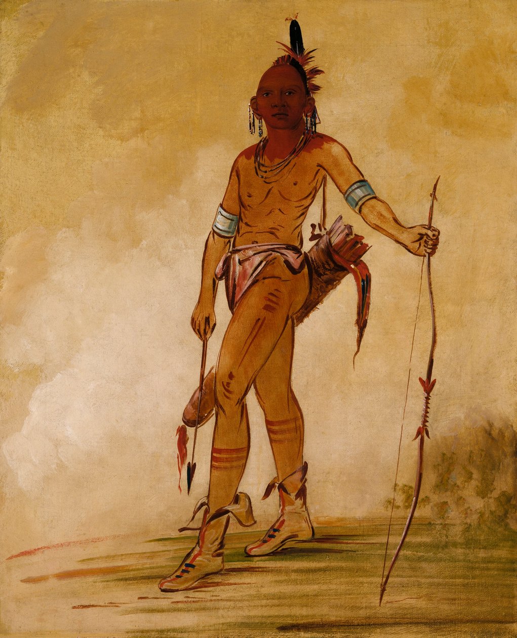 Cáh-he-ga-shín-ga, Jefe Pequeño de George Catlin