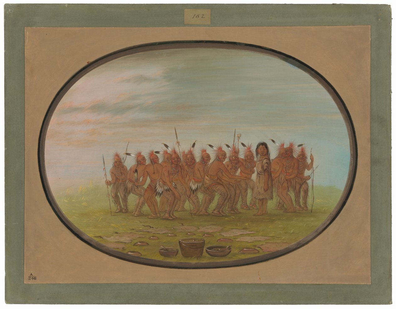 Danza al Berdache - Saukie de George Catlin