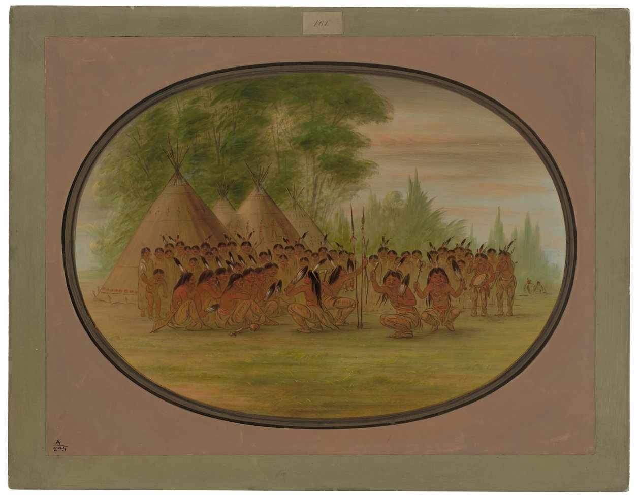 Danza del Águila - Choctaw de George Catlin