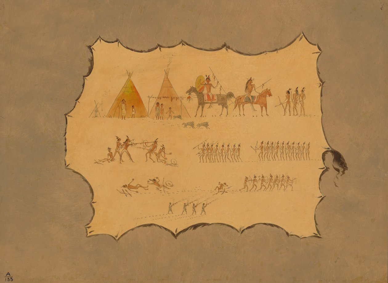 Facsímil de una Túnica Cheyenne de George Catlin