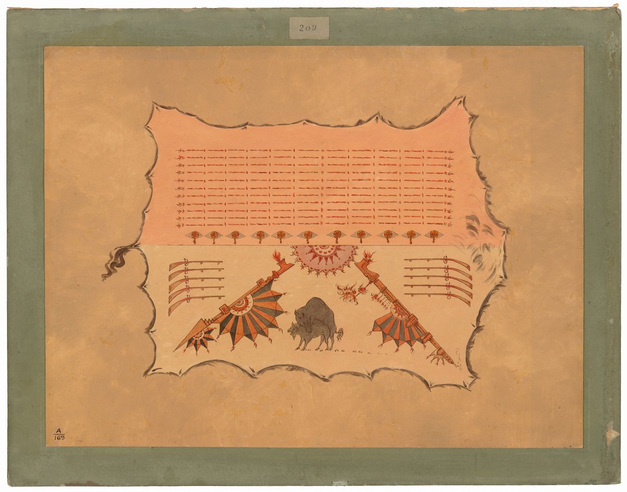 Facsímil de una túnica Omaha de George Catlin