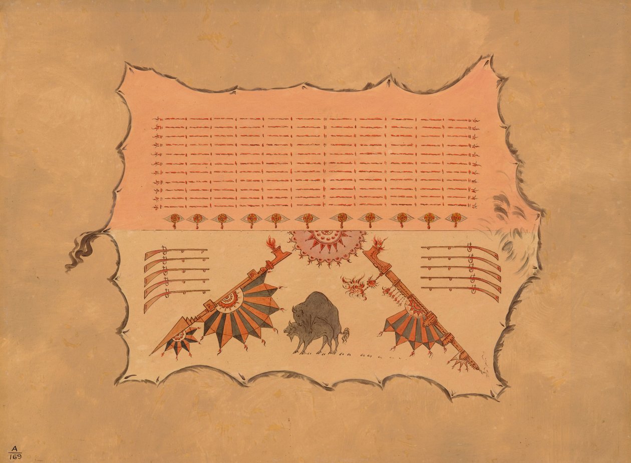 Facsímil de una túnica Omaha de George Catlin