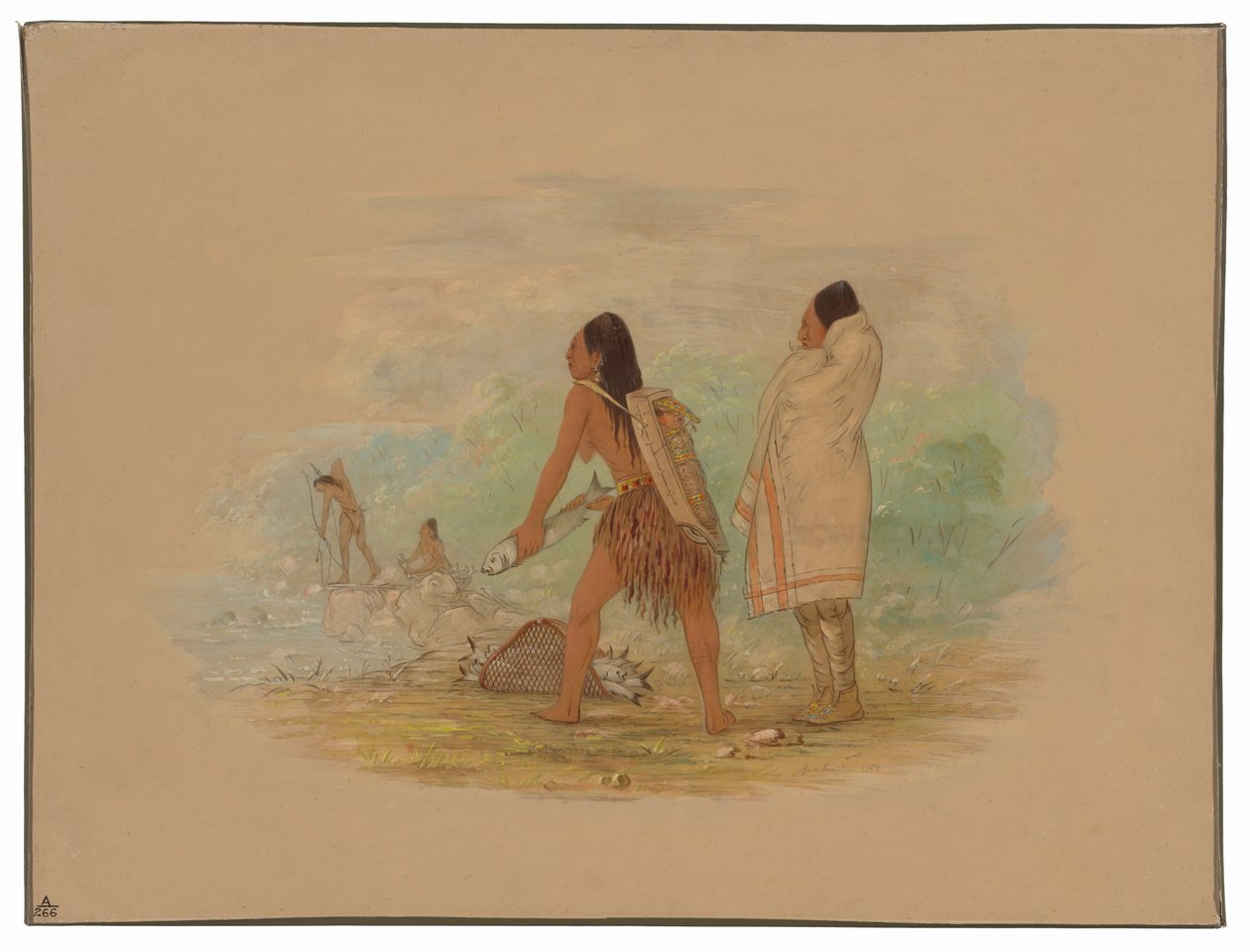 Indios Flathead de George Catlin