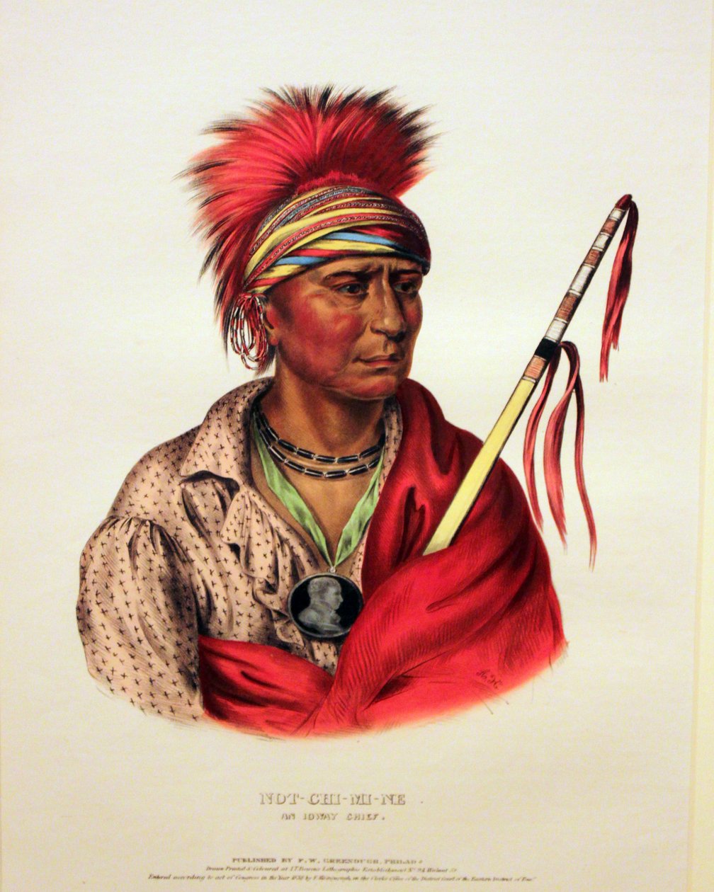 Jefe Ioway Not-Chi-Mi-Ne de George Catlin