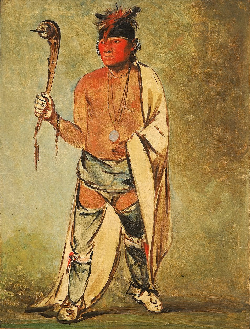 Naugh-háigh-hee-kaw, El que humedece la madera de George Catlin