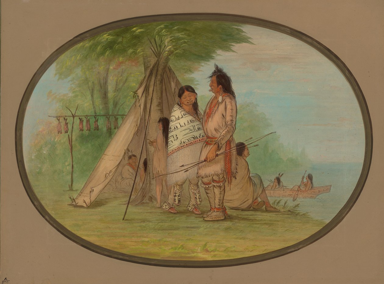 Indios Nayas, 186[2] de George Catlin