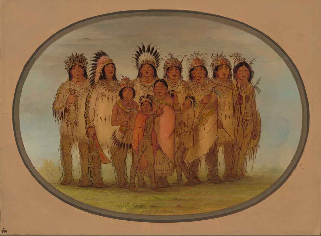 Indios Ojibbeway en París, 1861-1869 de George Catlin