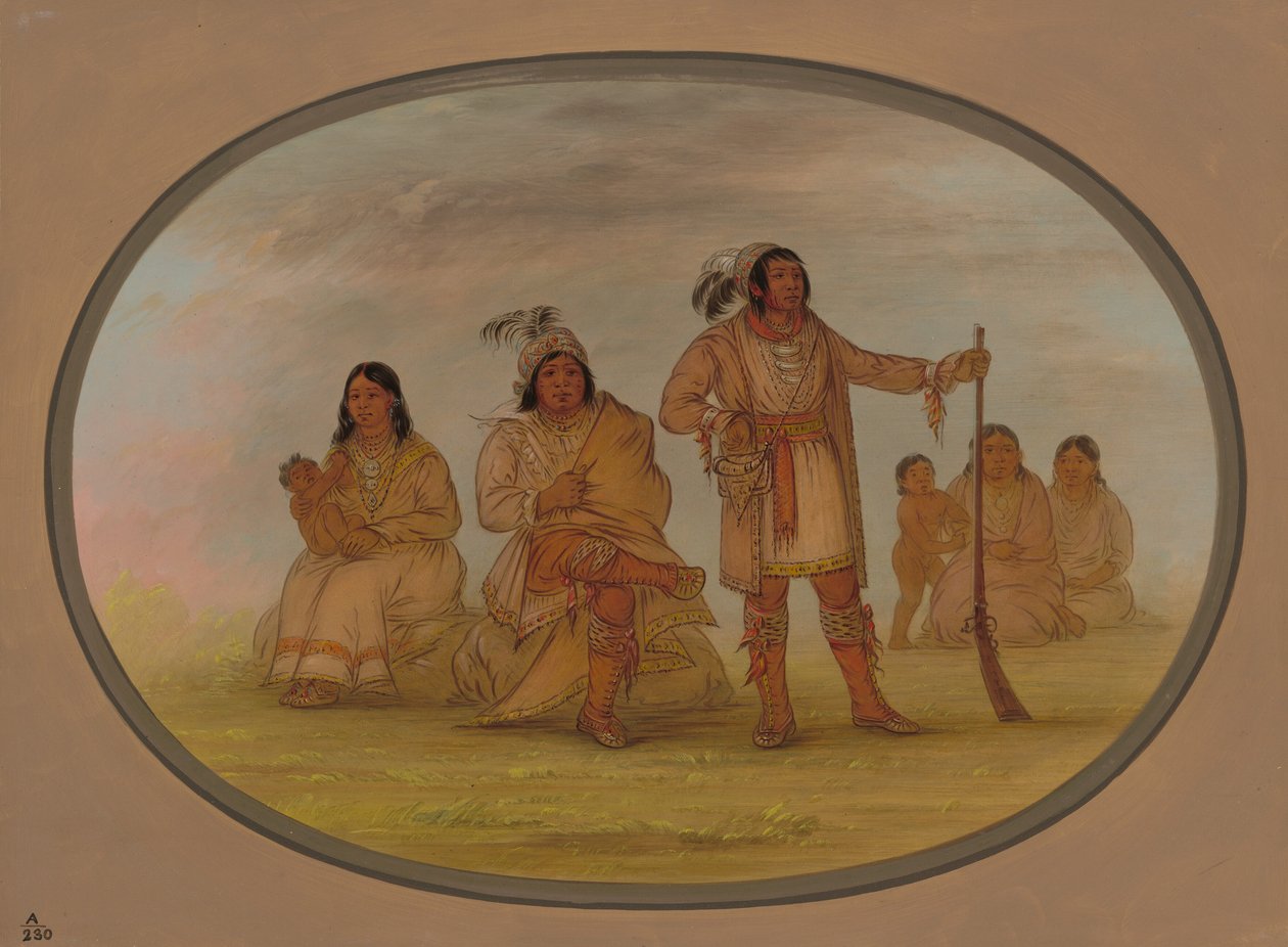 Osceola y cuatro indios seminolas de George Catlin