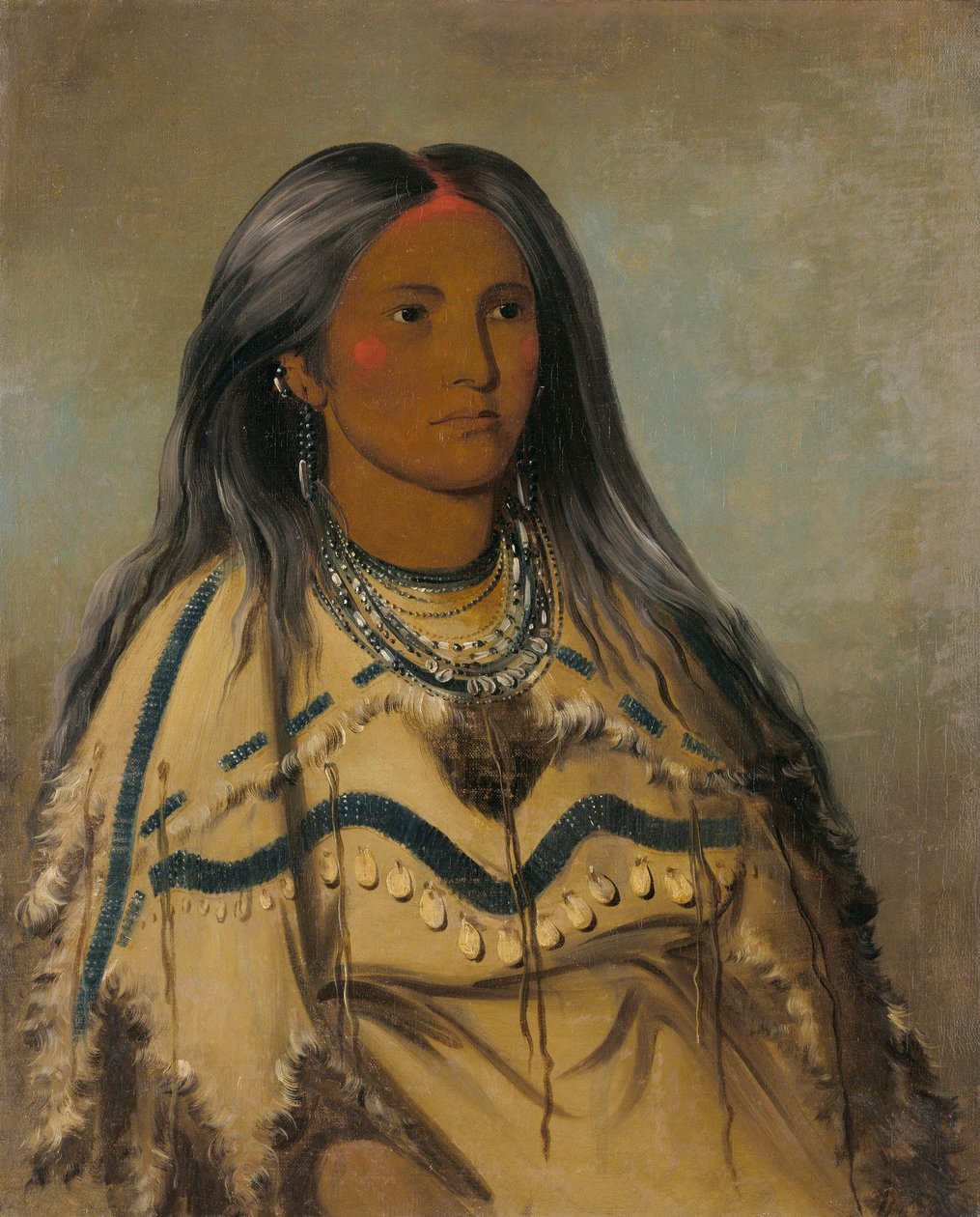Sha-ko-ka-ka, Mint, la niña bonita de George Catlin