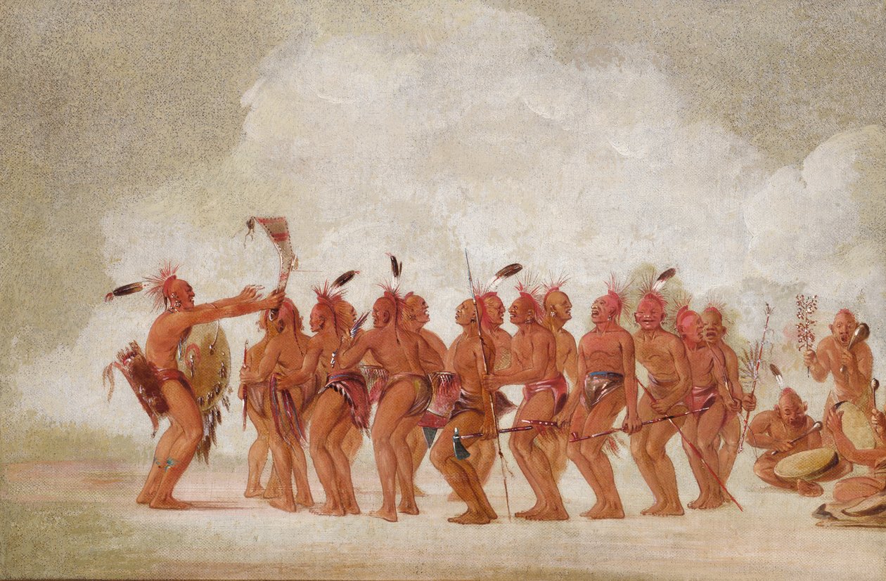 Danza de Esclavos, Sac y Fox, 1835-1837 de George Catlin