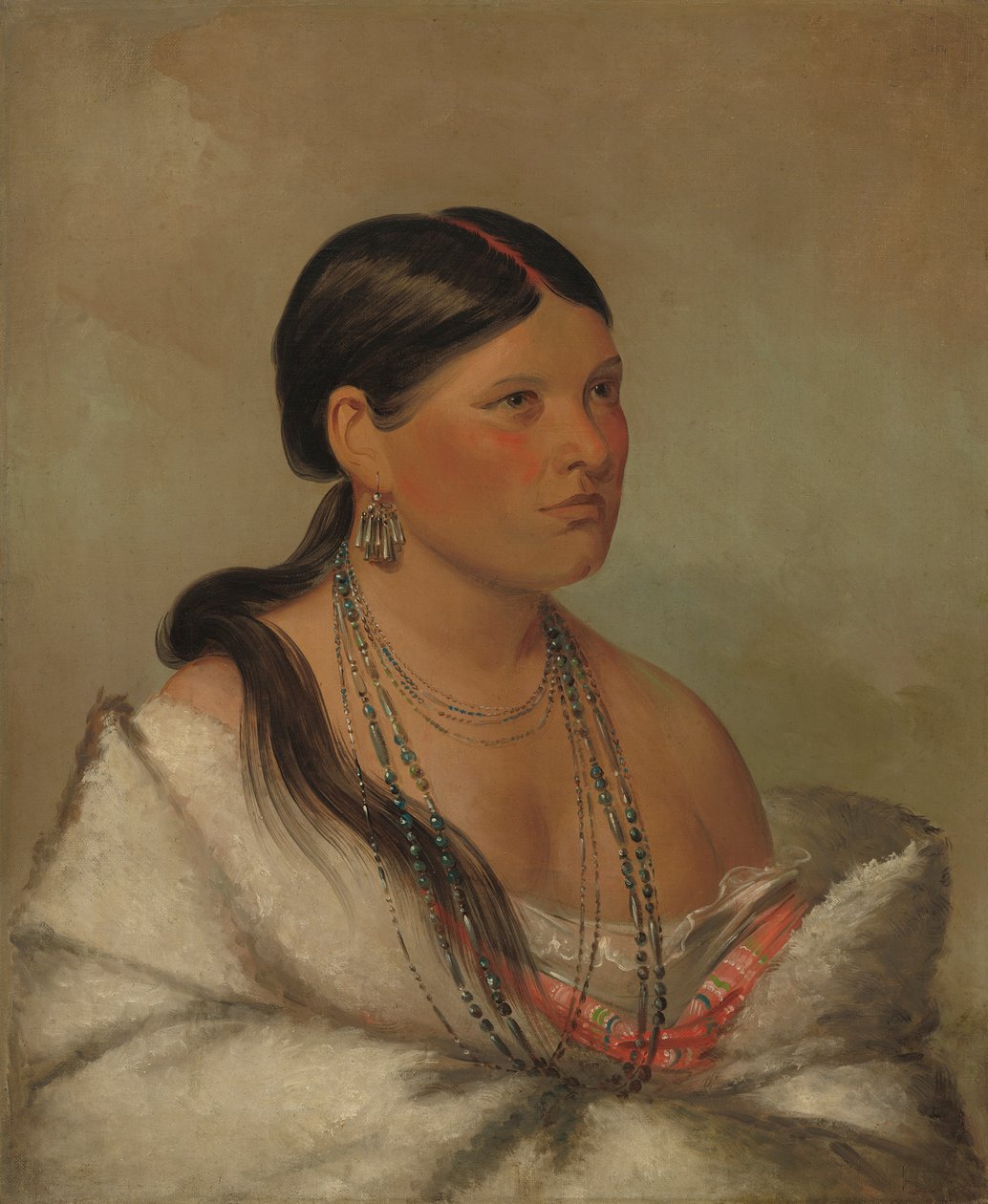 El águila hembra, Shawano, 1830 de George Catlin