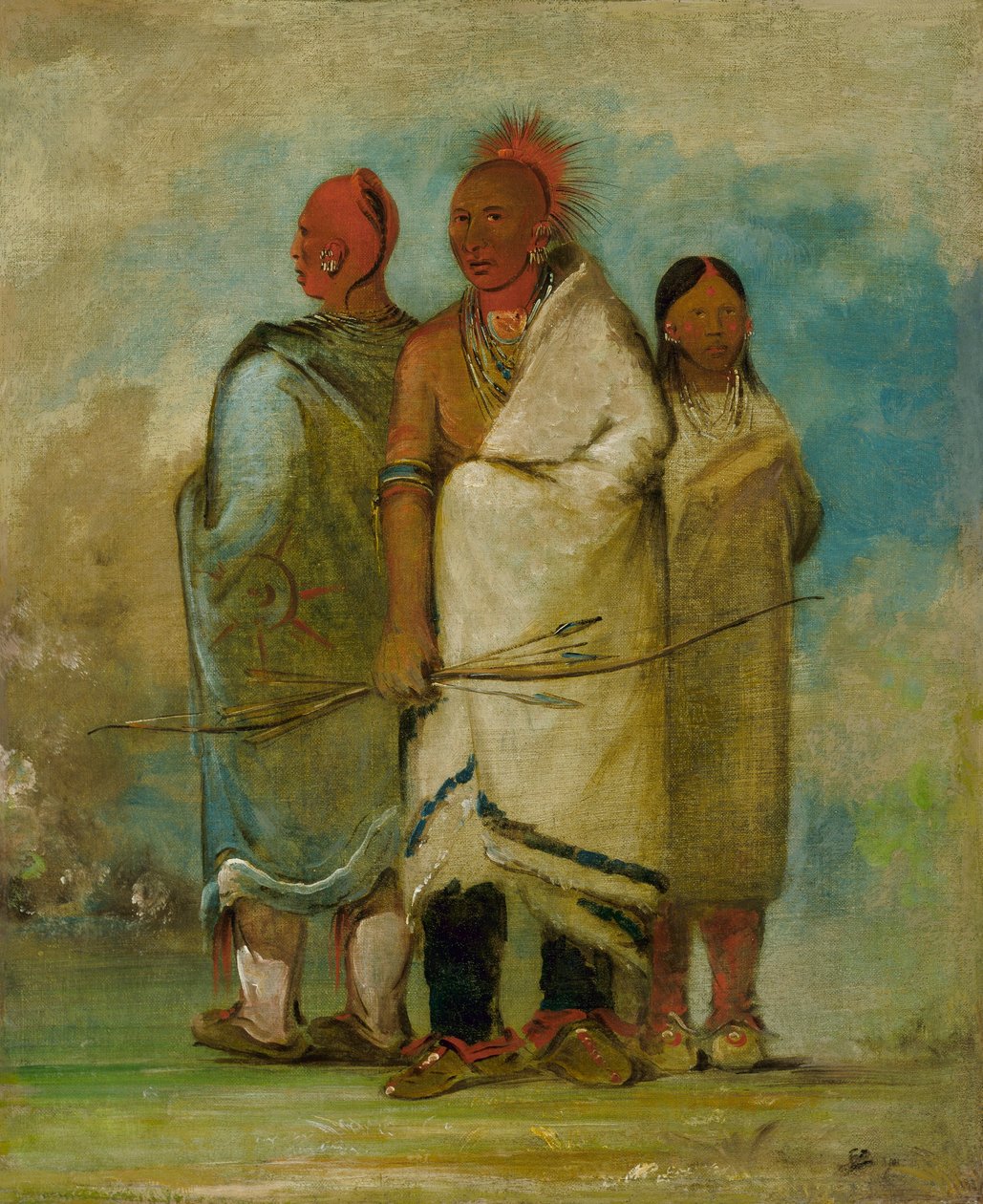 Tres indios zorros de George Catlin