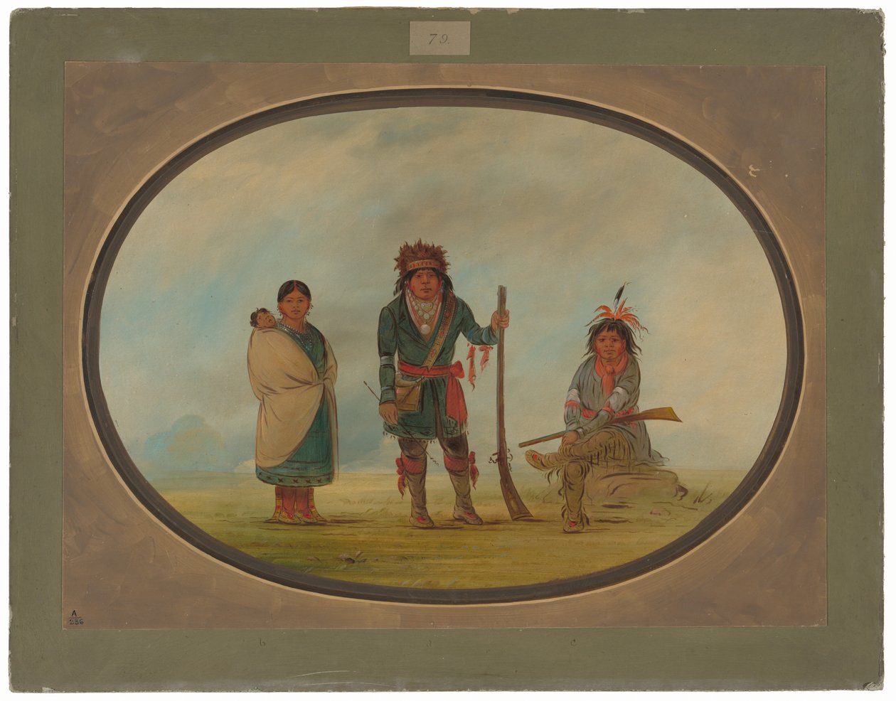 Tres Indios Micmac de George Catlin