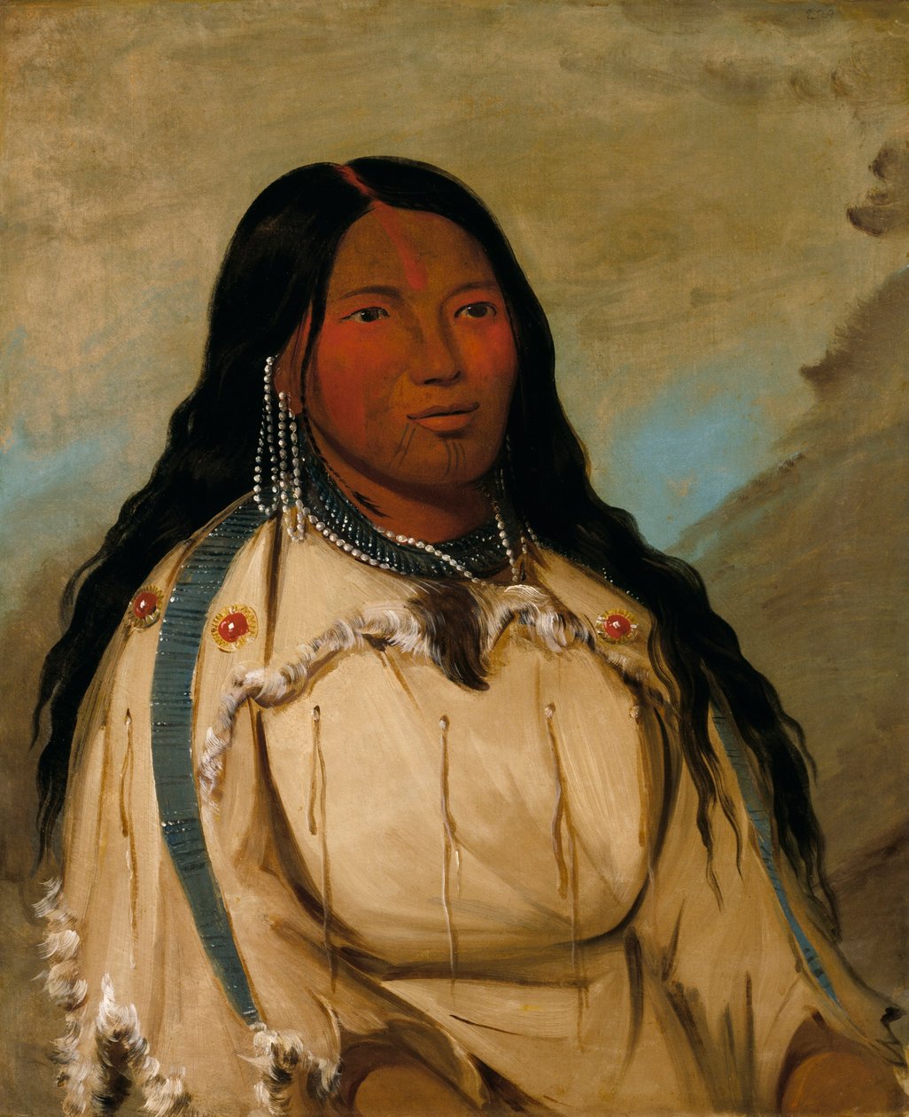 Tow-ée-ka-wet, una mujer Cree de George Catlin