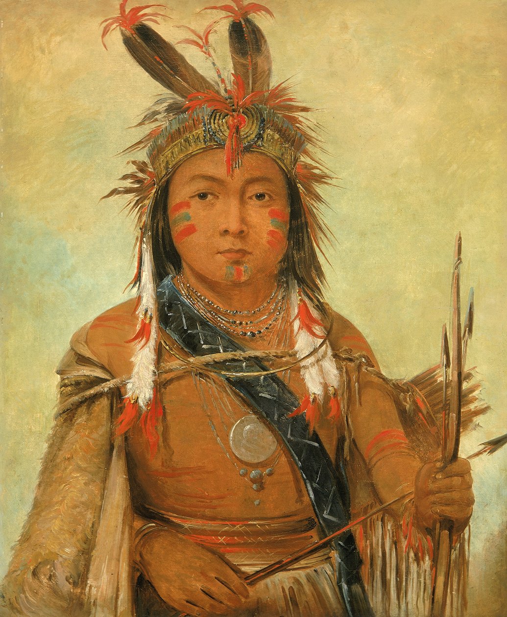 Ud-je-jock, Pelícano, un Niño, 1845 de George Catlin