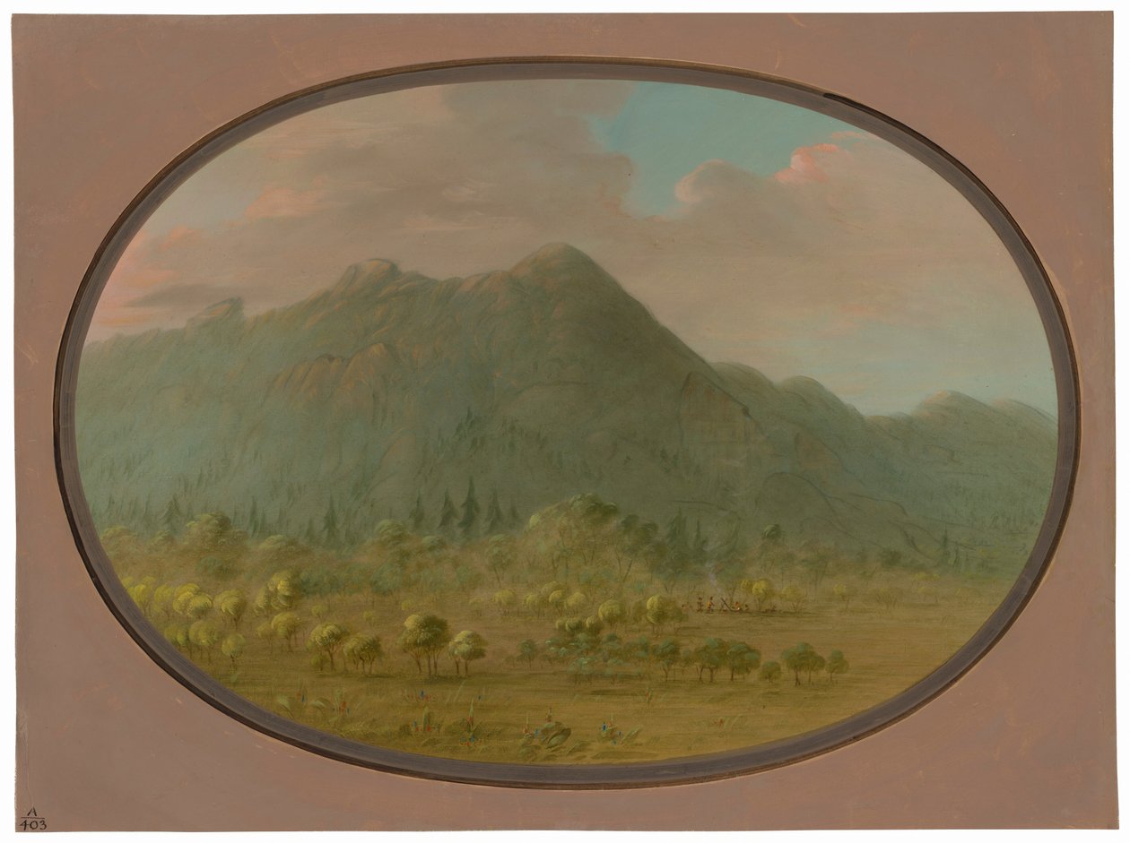Vista en las Montañas de Cristal de George Catlin